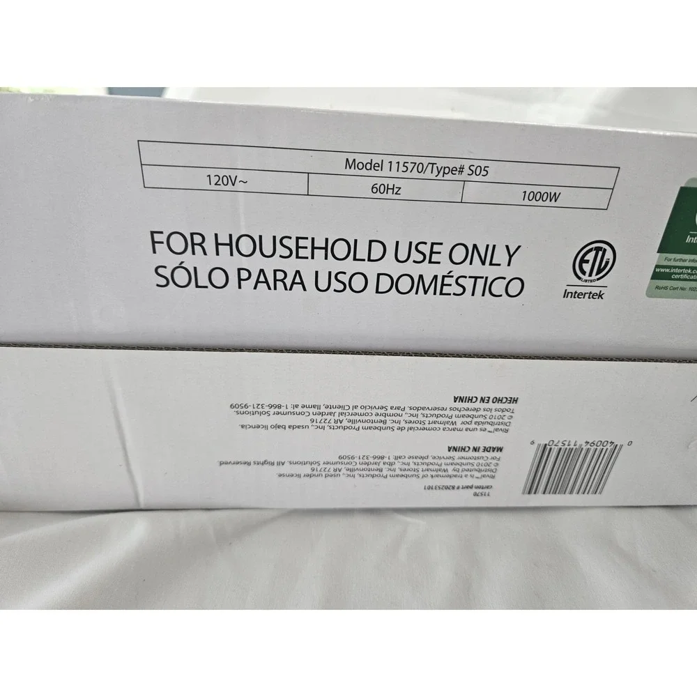Rival Handheld Garment Steamer w/ Attachments / Model 11570